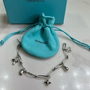 Tiffany & Co. Silver Charm Bracelet with 5 charms